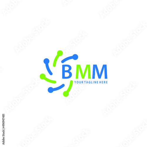 BMM logo design initial creative letter on white background.
BMM vector logo simple, elegant and luxurious,technology logo shape.BMM unique letter logo design. 
