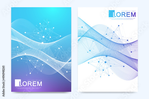 Minimal Health care cover template design for a report and medical brochure design, flyer, leaflets for printing presentation Covid 19, coronavirus. Pandemic or epidemic concept. Vector illustration.