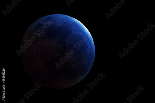 Moon in outer space. Elements of this image furnished by NASA