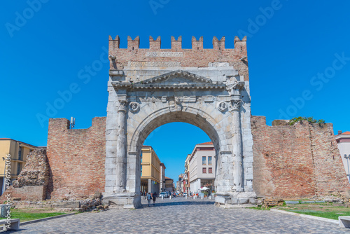 Tablou pe pânză Arch of Augustus in Rimini, Italy