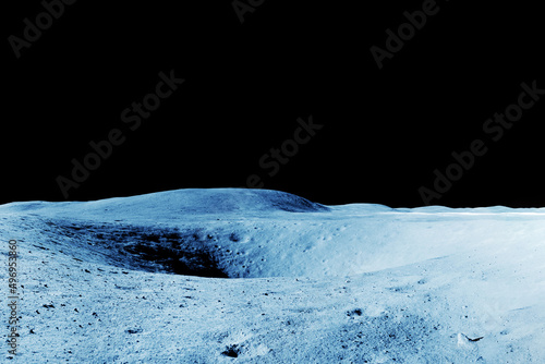 Fototapeta Naklejka Na Ścianę i Meble -  Moon in outer space. Elements of this image furnished by NASA