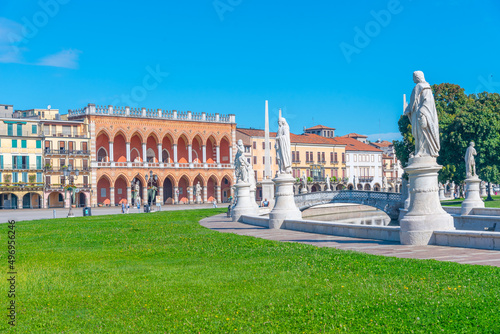 Loggia Amulea at Piazza Prato della Valle in the Italian town Padua photo