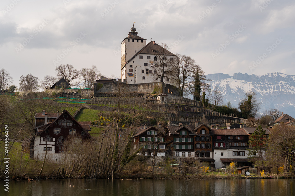 Werdenberg castle in Buchs in Switzerland