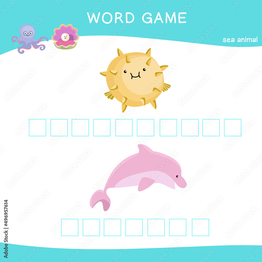 Word game worksheet Complete animals name worksheet Preschool Word game worksheet Complete animals name worksheet Preschool