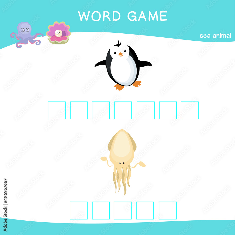 Word game worksheet Complete animals name worksheet Preschool Word game worksheet Complete animals name worksheet Preschool
