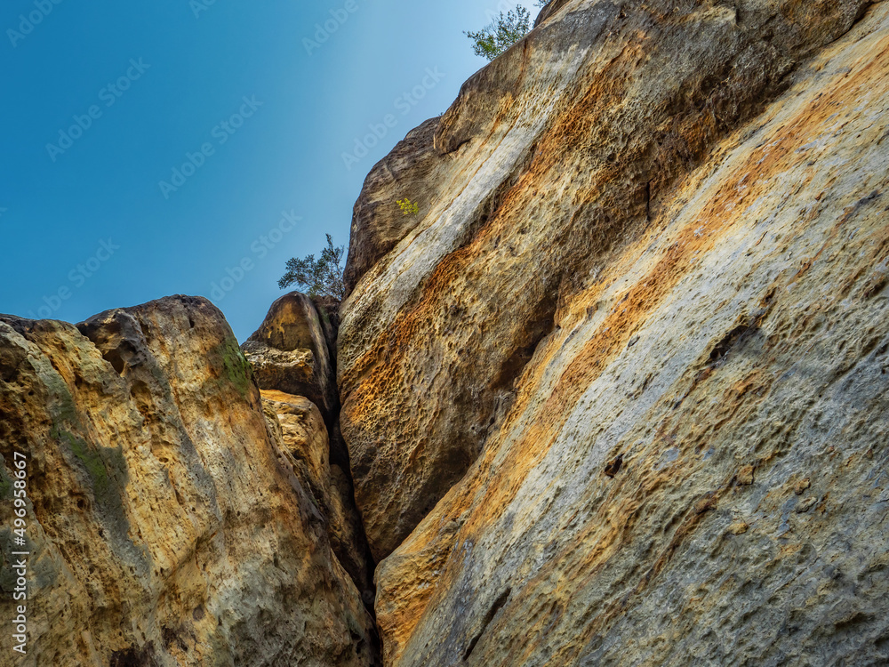 Königsweg in der Sächsischen Schweiz - Blick zum Großen Bärenhorn