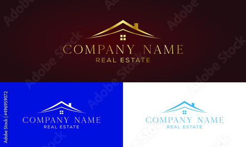 Building and Construction real estate logo design 