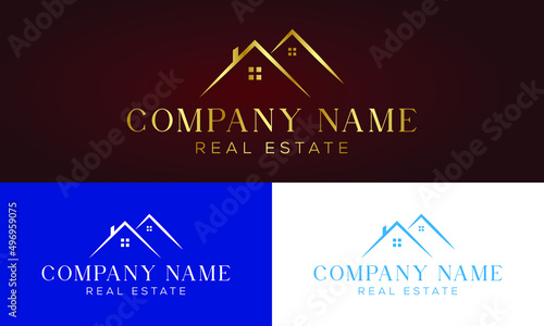 Building and Construction real estate logo design 