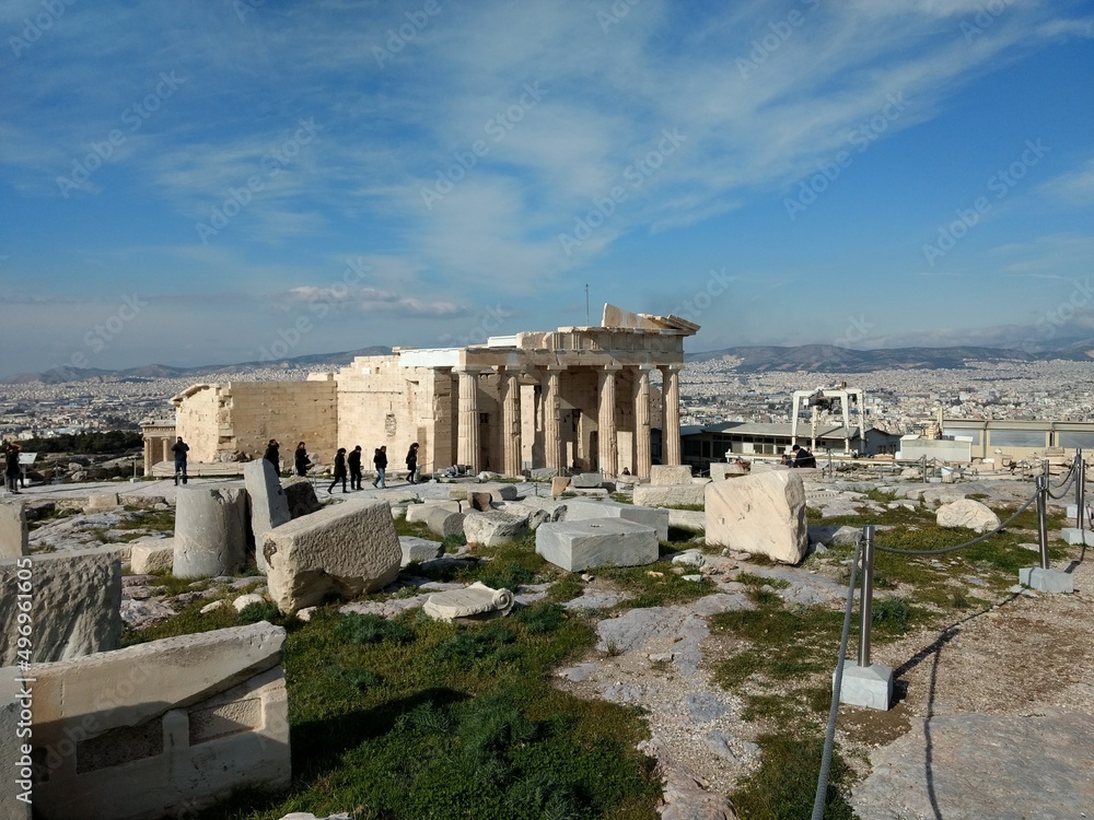 Fototapeta premium ruins of the Greek pantheon 