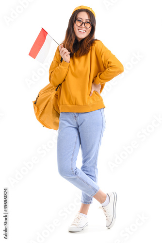 Young Asian woman in eyegla...
