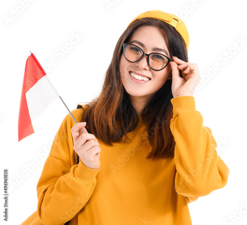 Young Asian woman in eyegla...