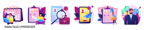 Looking for a job vector concept metaphors.