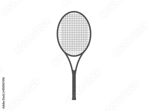 tennis racket isolated , Vector illustration