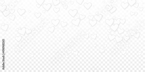 White heart love confettis. Valentine's day gradie © Begin Again
