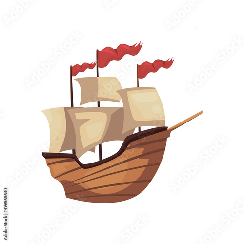 old flat ship