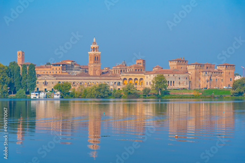 Cityscape of Italian town Mantua