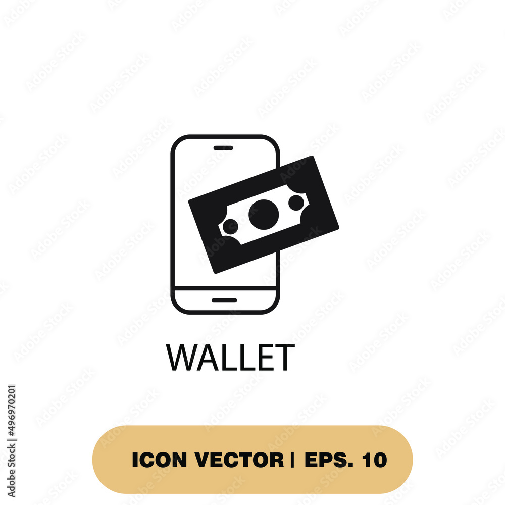 wallet icons symbol vector elements for infographic web wallet icons symbol vector elements for infographic web