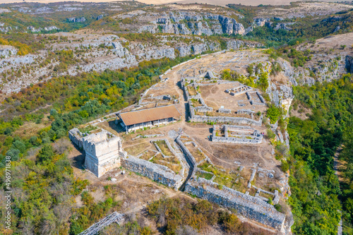 Ruins of Cherven fortress in Bulgaria photo