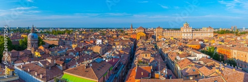 Aerial view of Palazzo Ducale in Italian town Modena