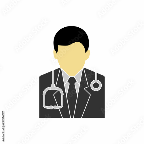 doctor icon, doctor vector sign symbol of profession