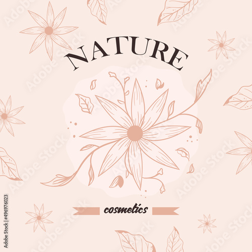 nature cosmetic poster