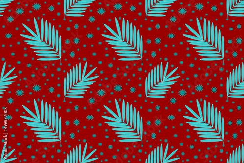 seamless pattern with leaves