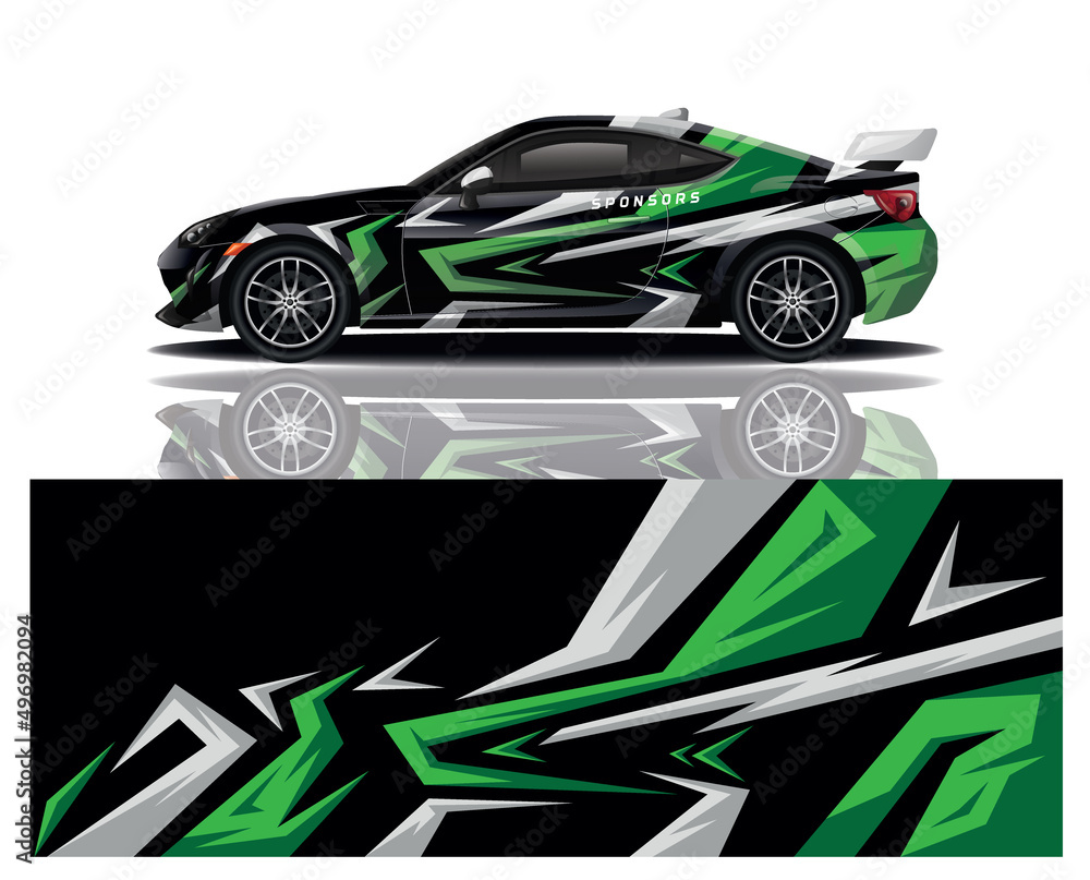 Obraz premium wrap car design template