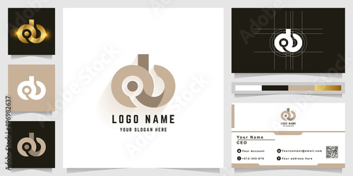 Letter ob or db monogram logo