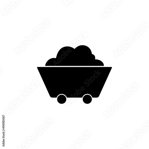 coal icon stock illustration design