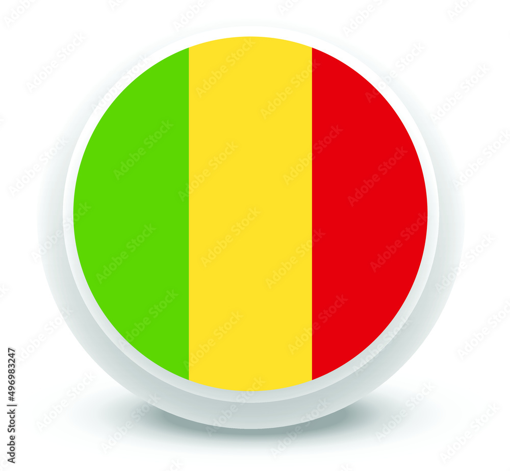 Fototapeta premium mali Flag Vector