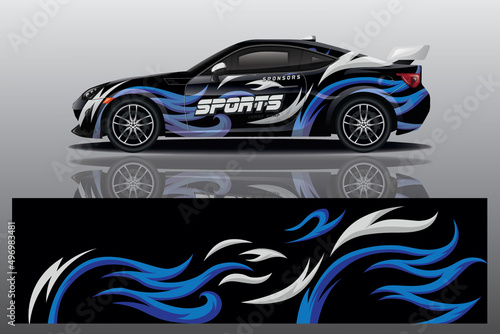 wrap car design template