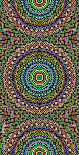 Fractodome Colorful Seamless Fractal Patterns