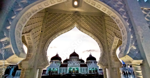 Baiturrahman Mosque, Aceh, Indonesia.
Baiturahman Mosque is a historic mosque and witnessed the awesomeness of the 2014 Aceh tsunami
 photo