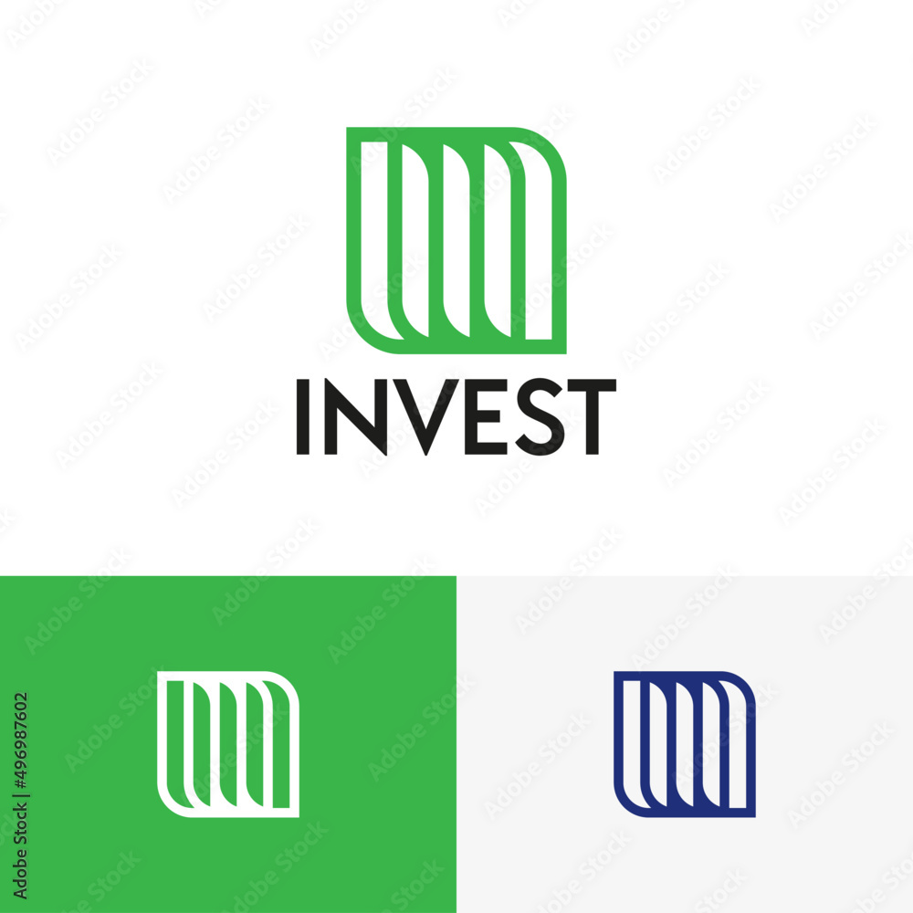 Modern busines finance logo design concept. Invest company brand logomark illustration. Can representing trader, profit, bank, market. Modern busines finance logo design concept. Invest company brand logomark illustration. Can representing trader, profit, bank, market.
