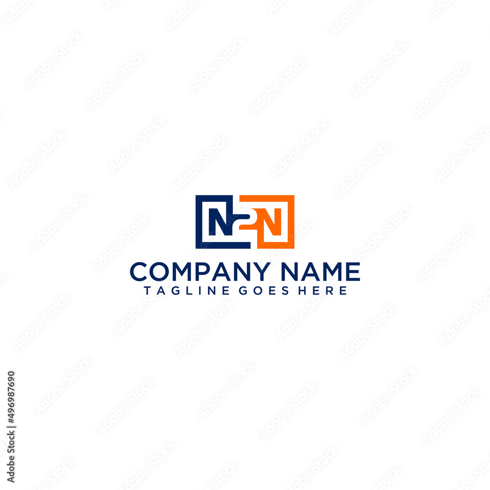 N2N letter initial logo design