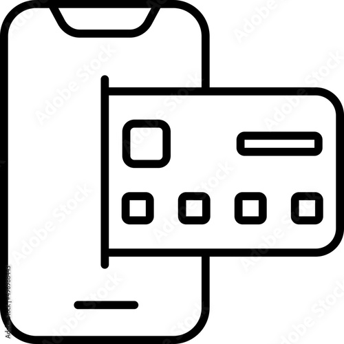 online payment outline icon