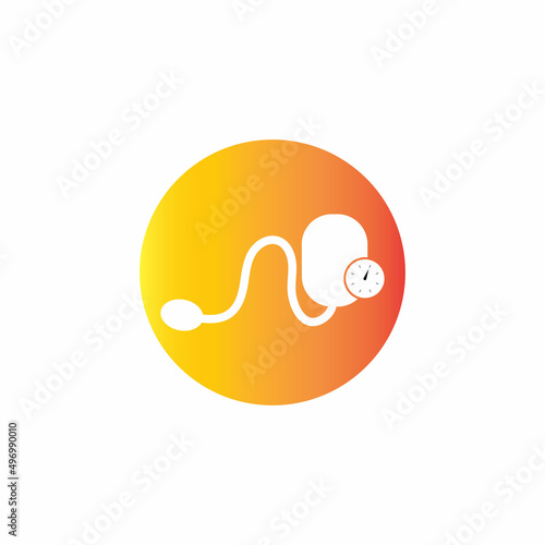 Medical mechanical tonometer icon vector
