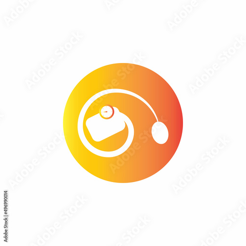 Medical mechanical tonometer icon vector