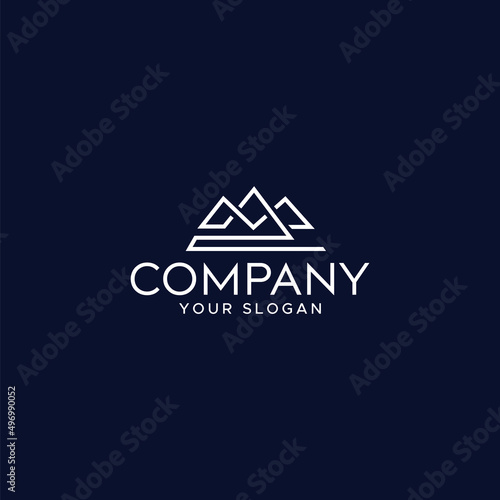 mountain concept logo Vector, Mountain Logo Template, Mountain Logo Images