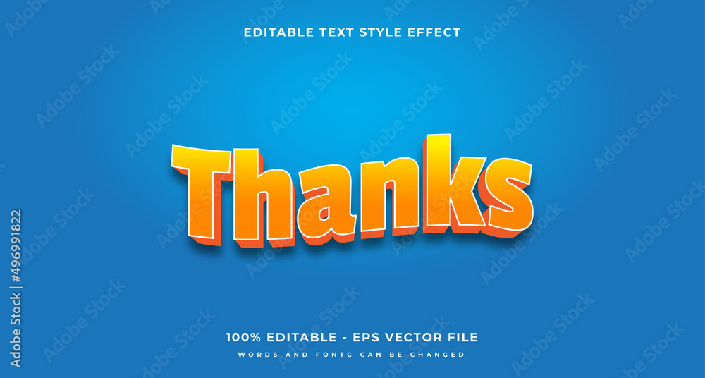 Editable Text Effect, thanks Text Style