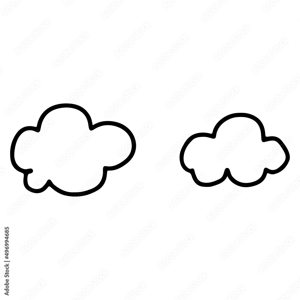 cloud hand drawing cloud hand drawing
