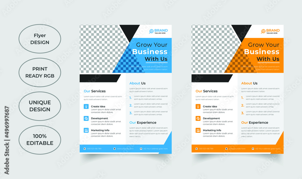 Professional business flyer template design Professional business flyer template design
