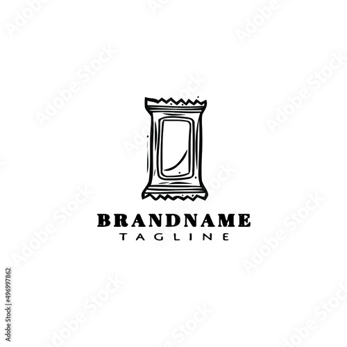 granola bar logo icon cartoon design template vector illustration