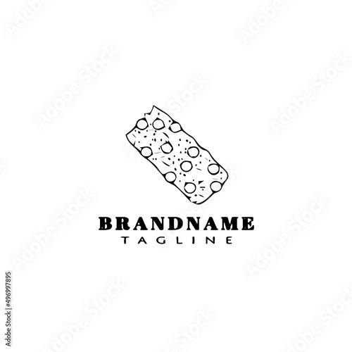 granola bar logo icon cartoon design template vector illustration