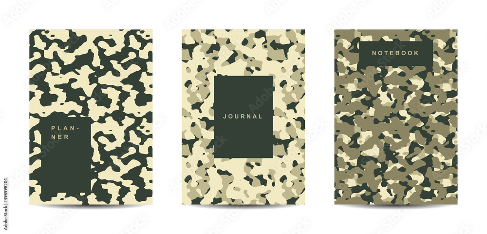 Military and army camouflage abstract cover notebook Military and army camouflage abstract cover notebook