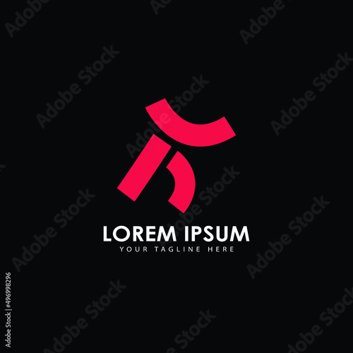 Abstract running Logo Design Vector, Fitness logo