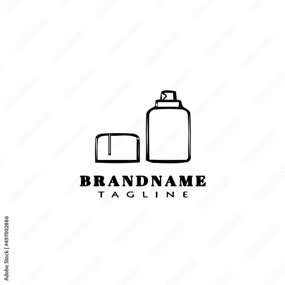 spray paint bottle logo icon design template vector illustration