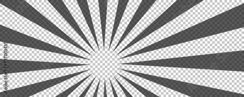 Black comic book transparent background