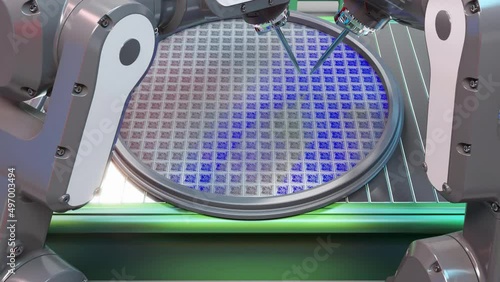 Production of semiconductors on silicon wafer
