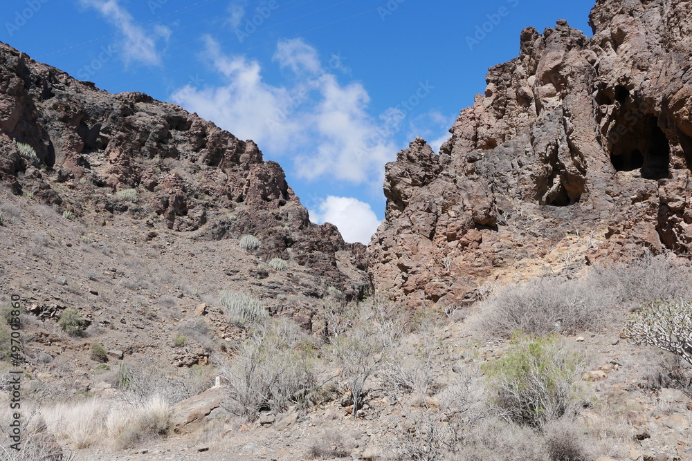 Felsenlandschaft im Süden von Gran Canaria Felsenlandschaft im Süden von Gran Canaria